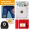 30 Pieces Sublimation Patches Fabric Iron-on Blank Patches 3 Shapes Repair Patches Sublimation Blank Hat Patch for DIY Crafts, Caps Clothes Shoes Bags Backpacks Uniforms (White Frame)